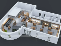 Top View Boutique Apparel Store Fixture Layout