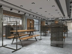 Top View Boutique Apparel Store Fixture Layout