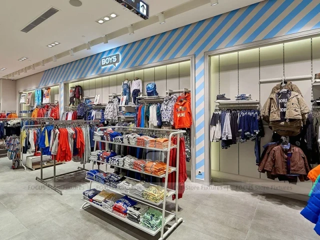 Tropical Fashion Apparel Wall Display