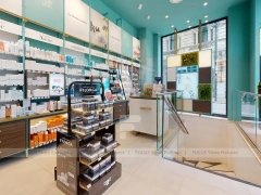 Turquoise Pharmacy Gondola and Wall Display Store