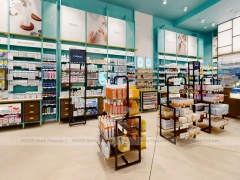 Turquoise Pharmacy Gondola and Wall Display Store