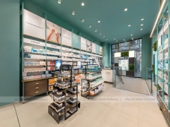 Turquoise Pharmacy Gondola and Wall Display Store