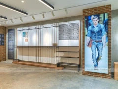 Warm Boutique Apparel Wall and Rack Display