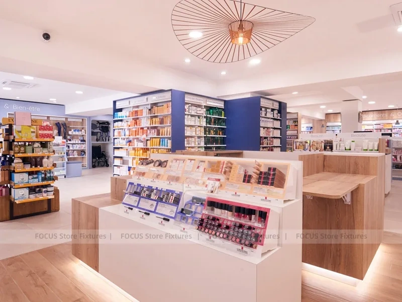 Warm Sport and Health Pharmacy Counter Layout