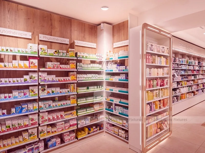 Warm Sport and Health Pharmacy Counter Layout