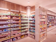 Warm Sport and Health Pharmacy Counter Layout