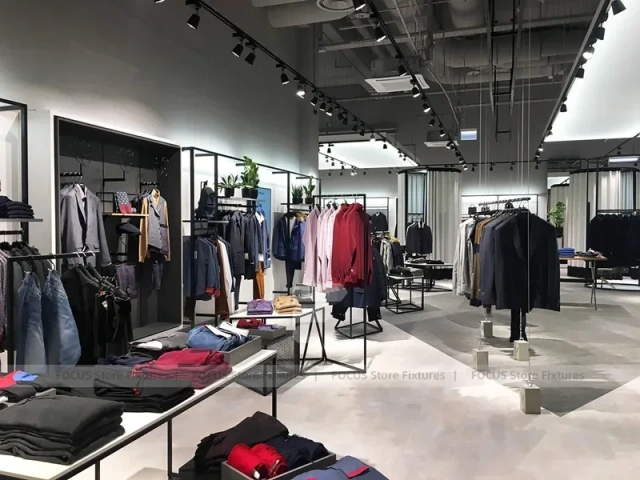 White Activewear Wall and Table Display