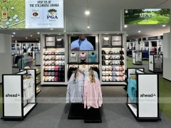White Black Lifestyle Apparel Wall and Island Display
