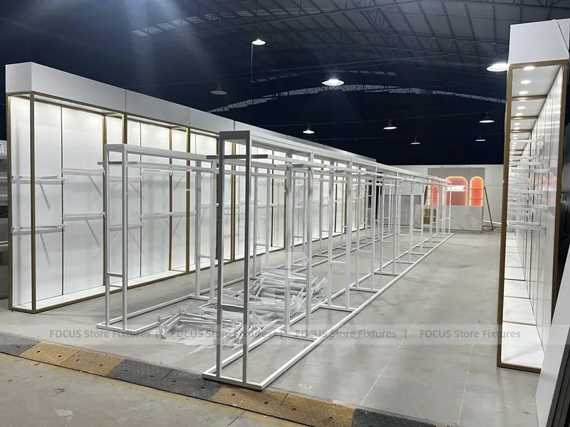 White Boutique Fixture Assembly Layout