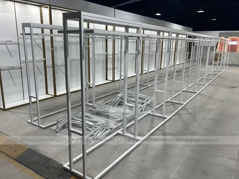 White Boutique Fixture Assembly Layout