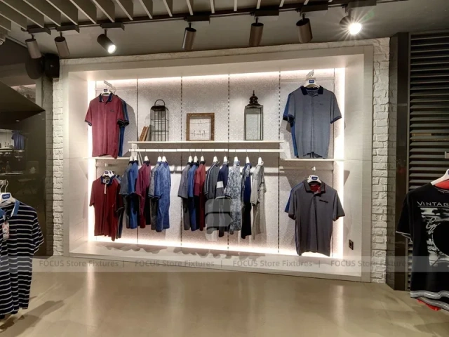 White Brick Apparel Wall Display
