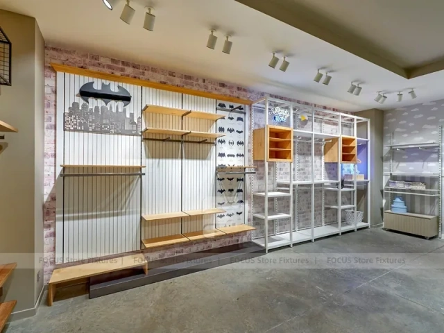 White Brick Apparel Wall Display