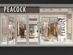 White Department Store Apparel Fixture Layout