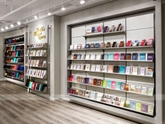 White Fashion Accessories Counter and Wall Shelving Display