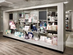 White Fashion Accessories Counter and Wall Shelving Display