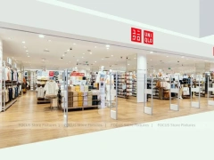 White Gold Apparel Store Fixture Set