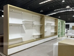 White Gold Apparel Store Fixture Set
