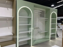 White Gold Apparel Store Fixture Set