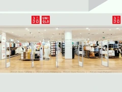 White Gold Apparel Store Fixture Set