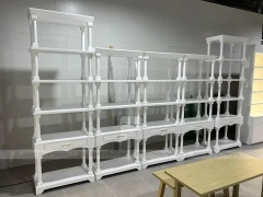 White Gold Apparel Store Fixture Set