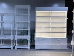 White Gold Apparel Store Fixture Set