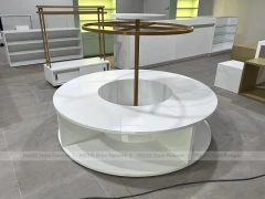 White Gold Apparel Store Fixture Set
