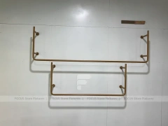 White Gold Apparel Store Fixture Set