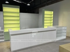 White Gold Apparel Store Fixture Set