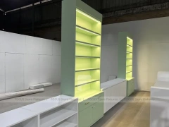 White Gold Apparel Store Fixture Set