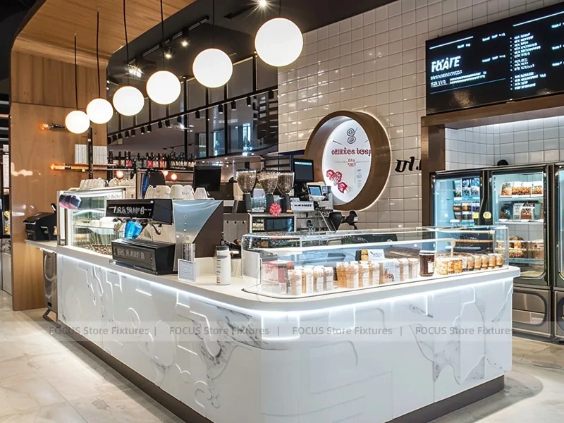 White Gold Coffee Bar Seating Layout