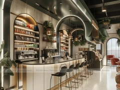 White Grand Dessert Beverage Hall