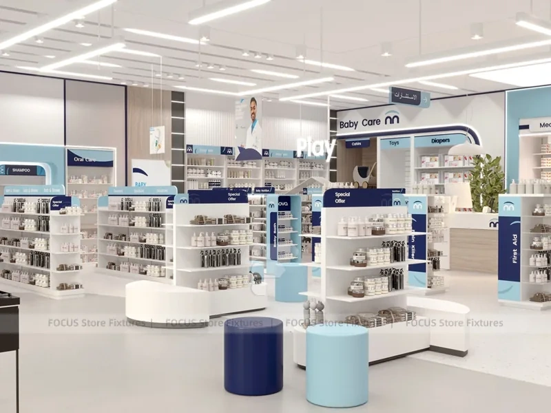 White Inova Pharmacy Beauty and Wellness Counter