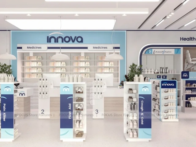White Inova Pharmacy Beauty and Wellness Counter