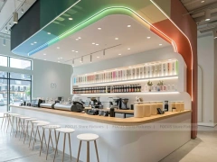 White Mint Minimal Beverage Counter