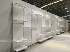 White Modular Wall Shelving Display System