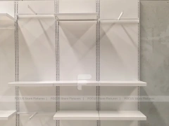 White Modular Wall Shelving Display System