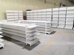 White Pharmacy Double Sided Gondola Fixture Set