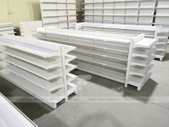 White Pharmacy Double Sided Gondola Fixture Set