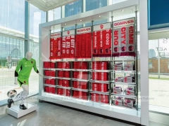 White Red Mens Sportswear Wall and Mannequin Display