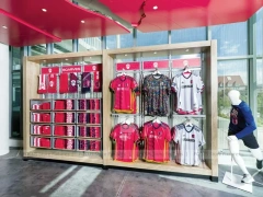 White Red Mens Sportswear Wall and Mannequin Display