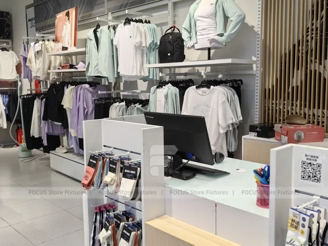 White Sale Accessory Gondola Display