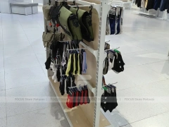 White Slatwall Accessory Gondola Display