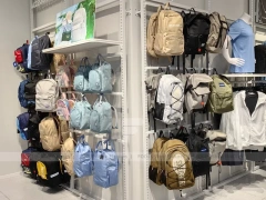 White Slatwall Accessory Gondola Display