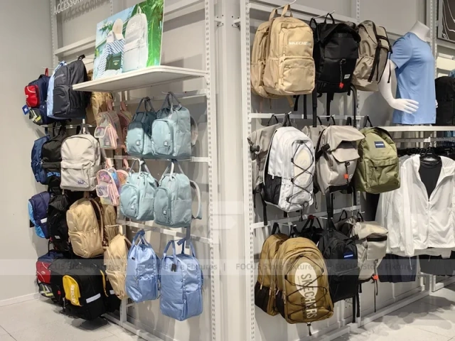 White Slatwall Accessory Gondola Display