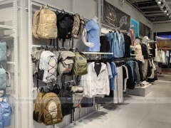 White Slatwall Accessory Gondola Display