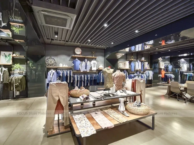 Xint Dark Apparel Counter and Wall Display