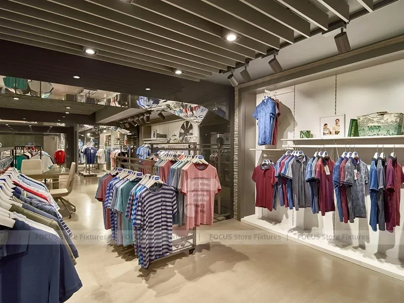 Xint Dark Apparel Counter and Wall Display