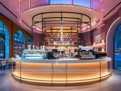 Yellow Dessert Beverage Corner Counter