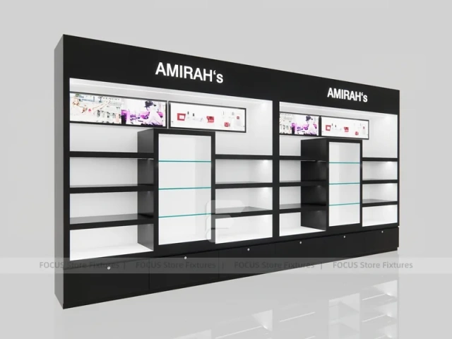 Amirahs Black Beauty Wall Display Fixture
