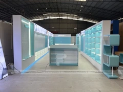 Aqua White Mobile Phone Store Interior Fixture